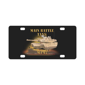 Army - Main Battle Tank - M1A2 X 300 Classic License Plate