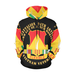 Men's All Over Print Hoodie (USA Size) (Model H13) - 2nd Battalion, 94th Artillery - DUI w Vietnam Service Ribbons