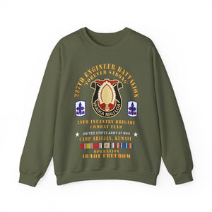 Unisex Heavy Blend™ Crewneck Sweatshirt - 227th Engineer Battalion, 29th Infantry Brigade Combat Team - Camp Arifjan Kuwait - OIF w IRAQ SVC