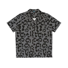 Load image into Gallery viewer, Men&#39;s Hawaiian Shirt (AOP) - Leopard Camouflage - Battleship Color
