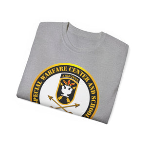 Unisex Ultra Cotton Tee - SOF - JFK Special Warfare Center - School SSI - Veteran