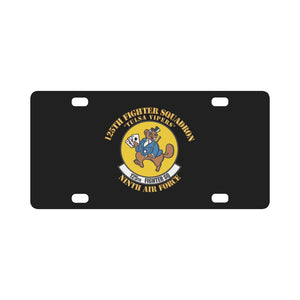 125th Fighter Squadron - Tulsa Vipers - 9th Air ForceX 300 Classic License Plate