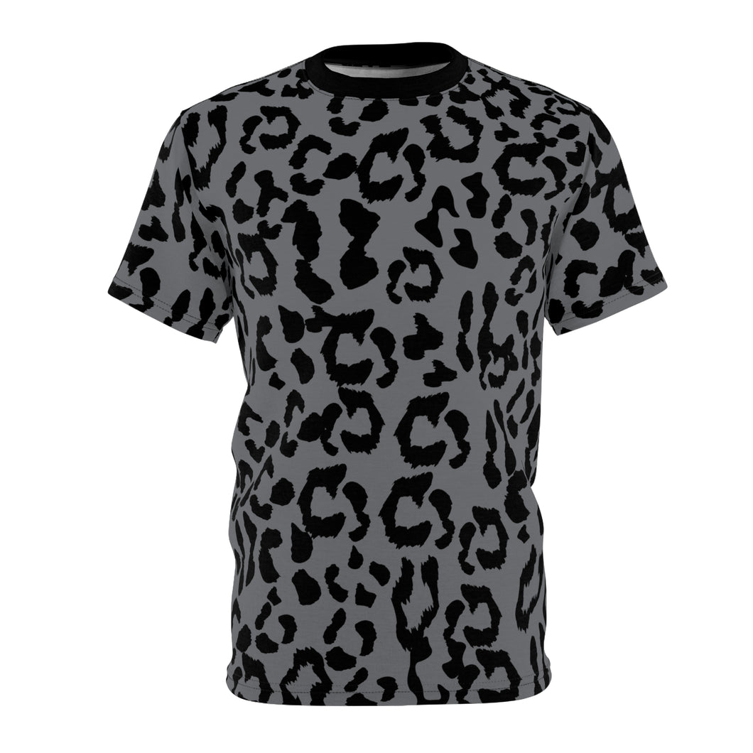 Unisex AOP - Leopard Camouflage - Battleship Color