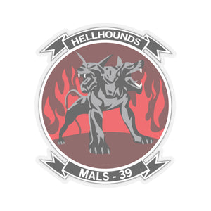 Kiss-Cut Stickers - USMC - Marine Aviation Logistics Squadron 39 - MALS 39 - Hellhounds - wo txt