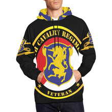 Load image into Gallery viewer, Men&#39;s All Over Print Hoodie (USA Size) (Model H13) - Army - 6th Cavalry Regiment w Br - Ribbon
