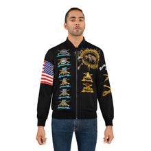 Load image into Gallery viewer, Men&#39;s AOP Bomber Jacket - Army - Cavalry and Infantry Regiments of the &quot;Buffalo Soldiers&quot; - American History
