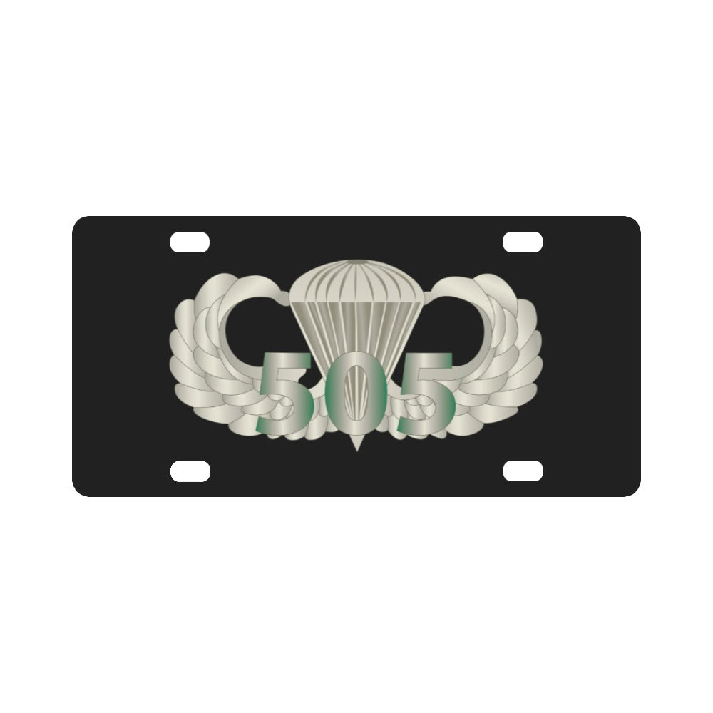 Army - Airborne Badge - 505th Parachute Infantry Regiment X 300 Classic License Plate