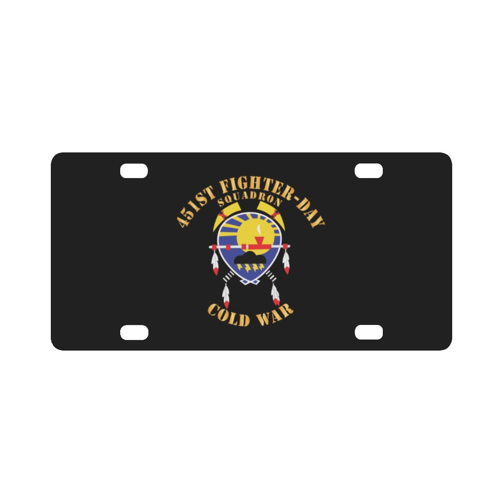 451st Fighter-Day Squadron - Cold War X 300 Classic License Plate