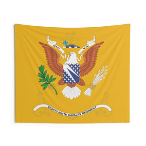 Indoor Wall Tapestries - 89th Cavalry Regiment - Regimental Colors Tapestry