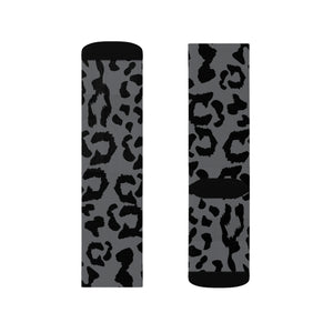 Sublimation Socks - Leopard Camouflage - Battleship Color