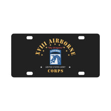 Load image into Gallery viewer, XVIII Airborne Corps - Sky Dragons X 300 Classic License Plate
