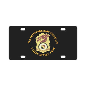 7th Transportation Battalion X 300 Classic License Plate