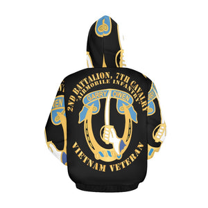 Men's All Over Print Hoodie (USA Size) (Model H13) - 2nd Battalion, 7th Cavalry - Vietnam Veteran