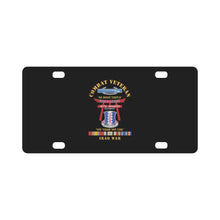 Load image into Gallery viewer, Army - Combat Veteran - 187th Infantry Regiment - Torii, Rakkasans, Let Valor Not Fail, English, Latin w CIB w IRAQ SVC X 300 Classic License Plate
