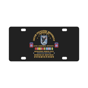 Power Pack - 505th PIR SSI - 82nd Airborne Division w Svc Ribbons Classic License Plate