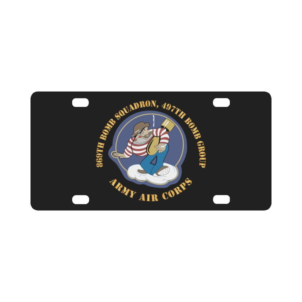 AAC - 869th Bomb Squadron, 497th Bomb Group X 300 Classic License Plate