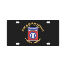 Load image into Gallery viewer, Army - 82nd Airborne Division - Panama X 300 Classic License Plate
