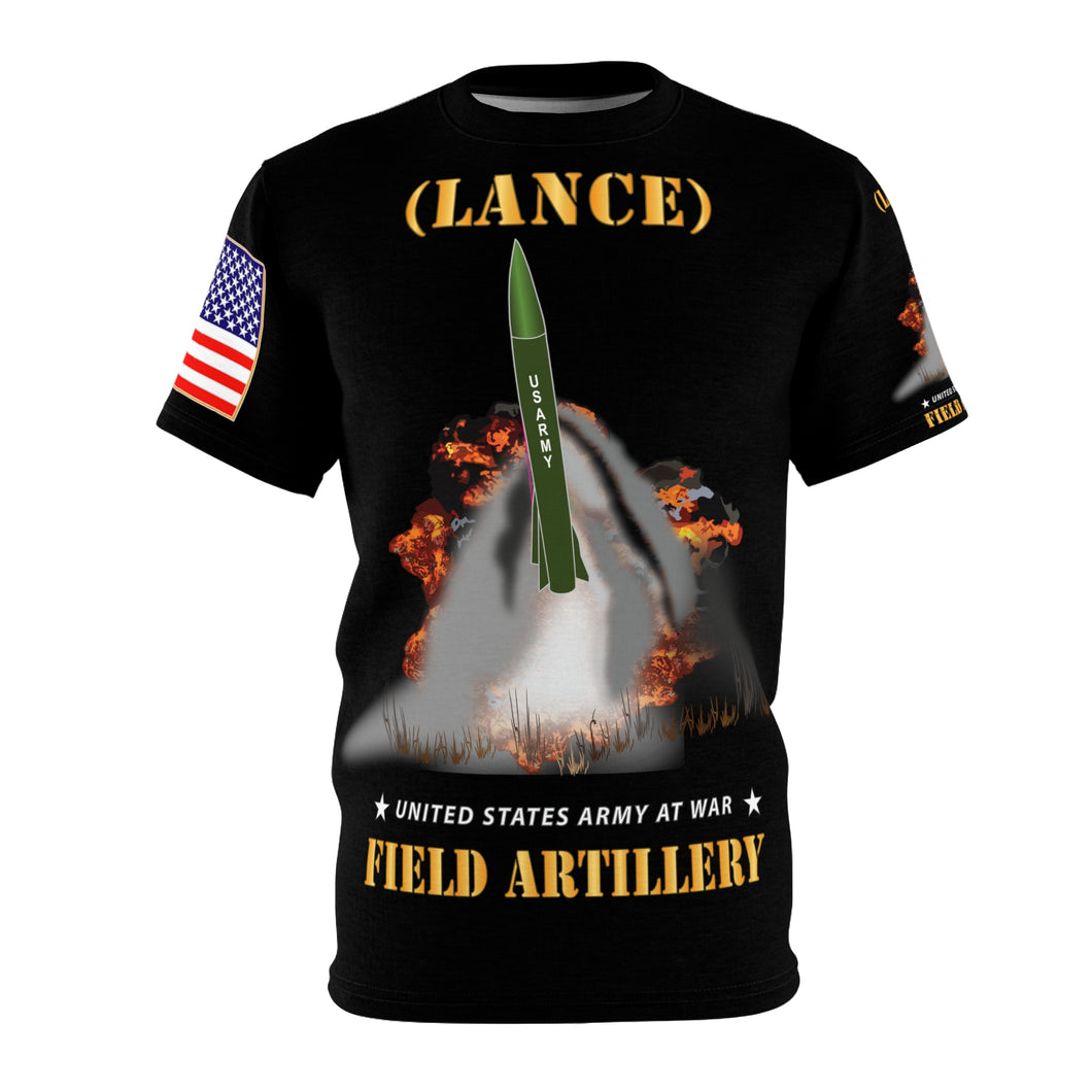 AOP - Field Artillery - LANCE - MGM-52 - Tactical Ballistic Missile - Firing - Cold War Strategic Weapon - 2 Missiles Firing on Back