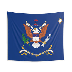 Indoor Wall Tapestries - 3rd Battalion, 21st Infantry Regiment - DUTY - Regimental Colors Tapestry