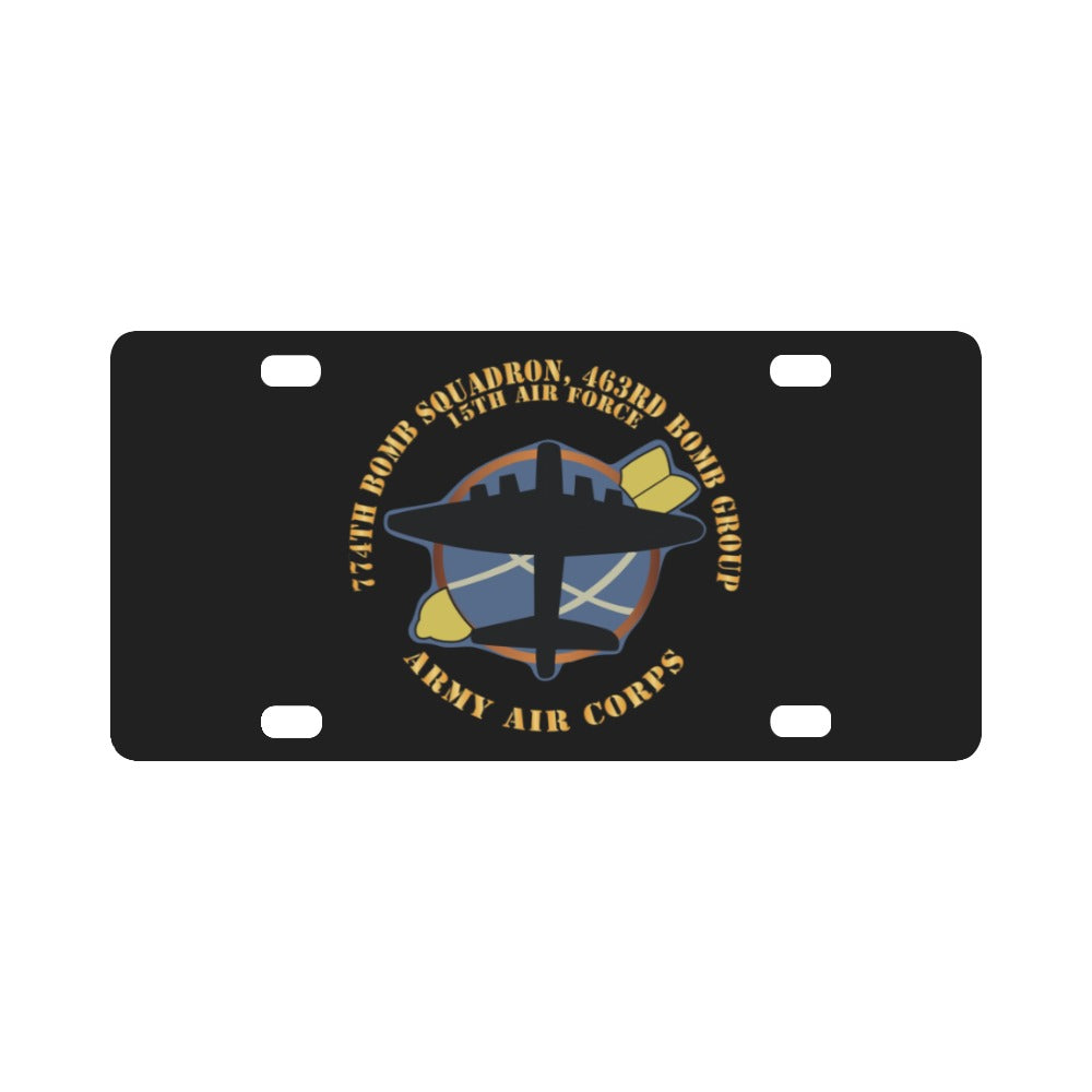 AAC - 774th Bomb Squadron, 463rd Bomb Group - 15th AF V2 X 300 Classic License Plate