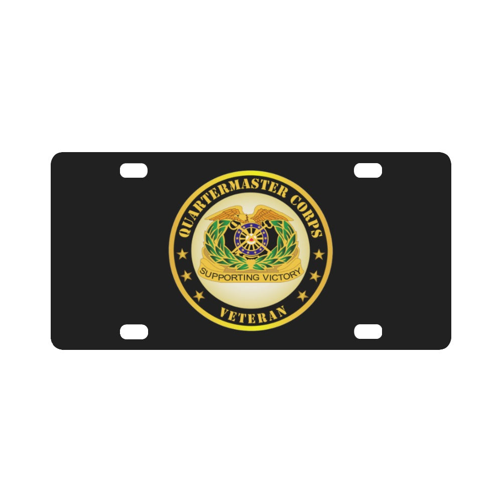 Army - Quartermaster Corps Veteran Classic License Plate