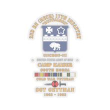 Load image into Gallery viewer, Kiss-Cut Stickers - 2nd Bn (M) 17th Infantry 7th ID - Camp Kaiser Korea - Unchon-Ni X 300
