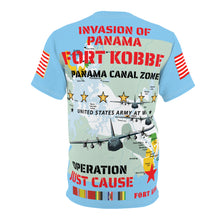 Load image into Gallery viewer, Unisex AOP Cut &amp; Sew Tee - Invasion of Panama - Fort Kobbe - Operation Just Cause
