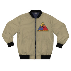 Men's Bomber Jacket (AOP) - 761st Tank Battalion "Black Panthers" (Come Out Fighting)