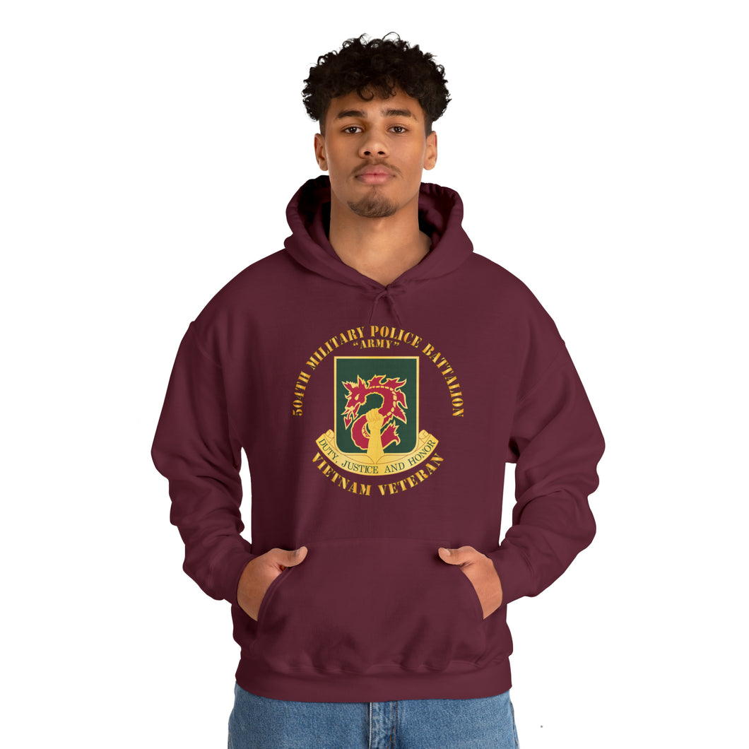 Unisex Heavy Blend™ Hooded Sweatshirt - DUI - 504th Military Police Battalion wo SVC Ribbon X 300