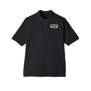 Men's Piqué Polo - Airborne Badge - SF - DUI