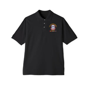 Men's Piqué Polo - 501st Infantry Regiment w IRAQ SVC