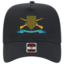 Load image into Gallery viewer, Baseball Cap - 1st Infantry Division - SSI w Br - Ribbon
