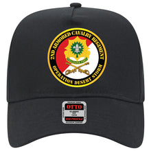 Load image into Gallery viewer, Baseball Cap - 2nd Armored Cavalry Regiment DUI - Red White - Operation Desert Storm
