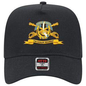 Baseball Cap - 7th Cavalry Regiment w Br - Ribbon