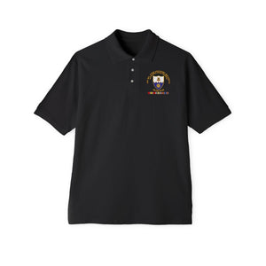 Men's Piqué Polo - 1st Bn 22nd Infantry - OIF1 - w IRAQ SVC