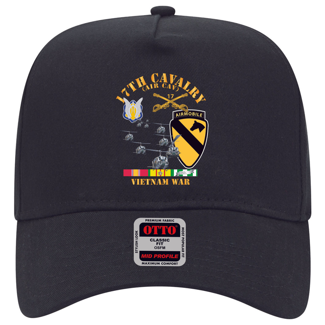 Baseball Cap - 17th Cavalry (Air CAv) - 1st  Cav Division w SVC