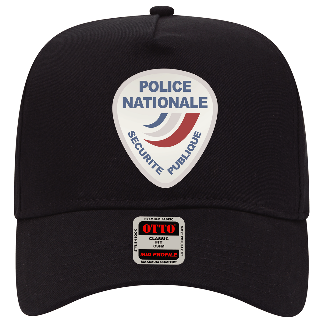 Baseball Cap - Police Nationale France Police Patch Blanc