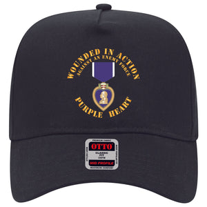 Baseball Cap - Wounded in Action - Purple Heart V1