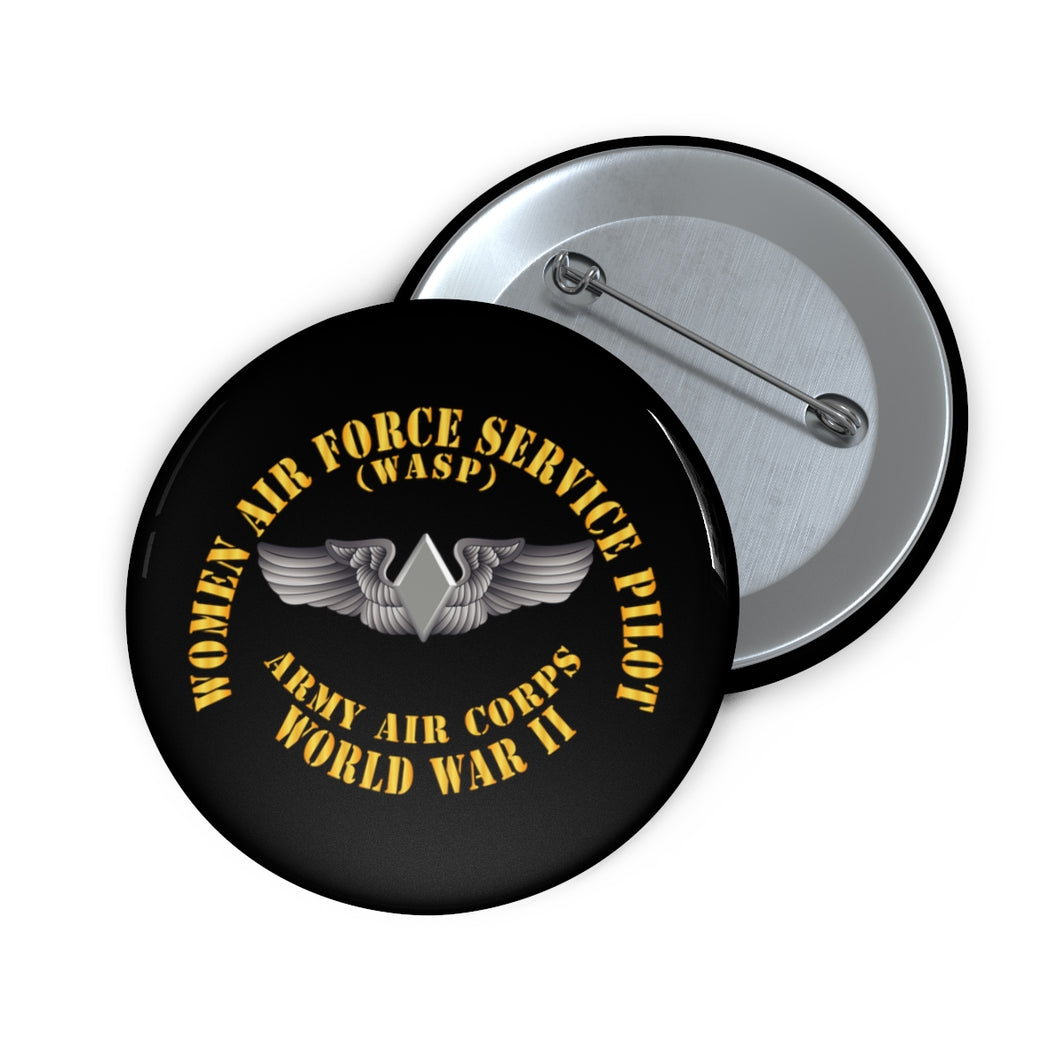 Custom Pin Buttons - AAC - WASP Wing (Women Air Force Service Pilot)