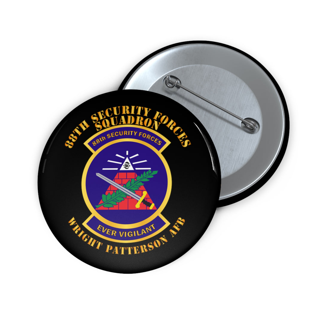 Custom Pin Buttons - USAF - 88th Security Force Squadron - Wright Pat AFB