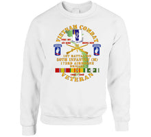 Load image into Gallery viewer, Army - Vietnam Combat Veteran W 1st Bn - 50th Inf - 173rd Airborne Bde 1968-69 W Vn Svc Classic T Shirt, Crewneck Sweatshirt, Hoodie, Long Sleeve
