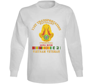 Army - 71st Transportation Battalion - -terminal - Long Binh -vietnam Vet W Vn Svc X 300 Classic T Shirt, Crewneck Sweatshirt, Hoodie, Long Sleeve