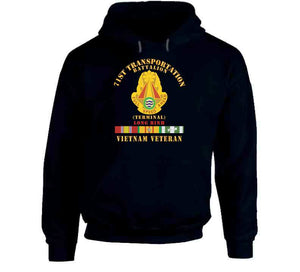 Army - 71st Transportation Battalion - -terminal - Long Binh -vietnam Vet W Vn Svc X 300 Classic T Shirt, Crewneck Sweatshirt, Hoodie, Long Sleeve