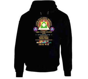 129th Evacuation Hospital - Operation Desert Storm - Shield - 3rd Us Army Ssi W Gulf Svc Ribbons X 300 Classic T Shirt, Crewneck Sweatshirt, Hoodie, Long Sleeve