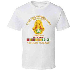 Army - 71st Transportation Battalion - -terminal - Long Binh -vietnam Vet W Vn Svc X 300 Classic T Shirt, Crewneck Sweatshirt, Hoodie, Long Sleeve