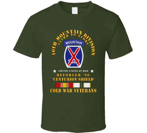 10th Mountain Division - Climb To Glory - Reforger 90, Centurion Shield  - Cold X 300 Classic T Shirt, Crewneck Sweatshirt, Hoodie, Long Sleeve