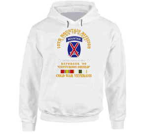 10th Mountain Division - Climb To Glory - Reforger 90, Centurion Shield  - Cold X 300 Classic T Shirt, Crewneck Sweatshirt, Hoodie, Long Sleeve