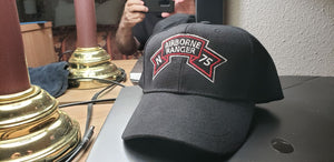 Snapback Hat - Embroidery - SOF - N Company Scroll - Airborne Ranger - 75th