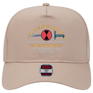 Baseball Cap - 7th Infantry Division - Bayonet Division w Bayonet - 11B-11A INFANTRY (LIGHT) 1979-2000 X 300