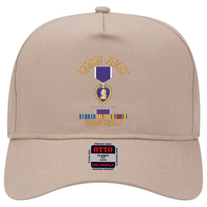 Baseball Cap - Purple Heart - WIA w VN SVC w Purple Heart Ribbon